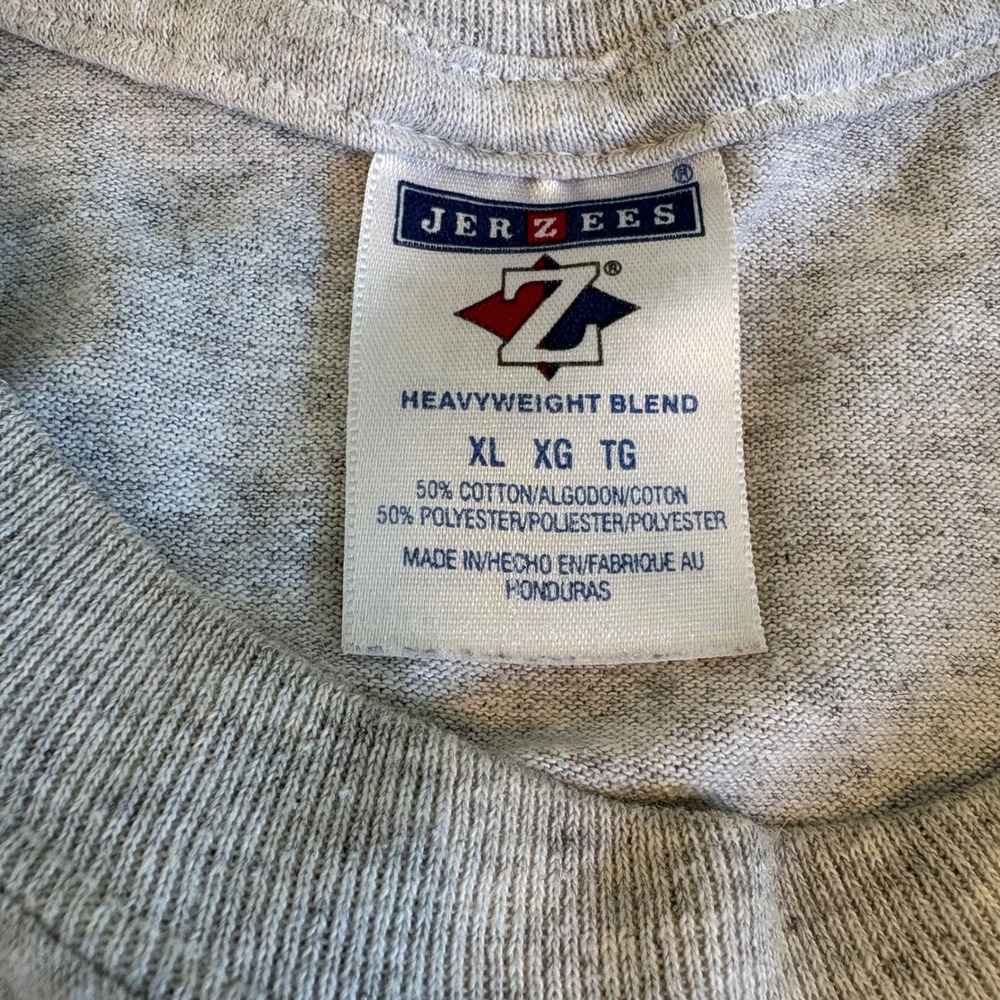 Vintage Jerzee The Computer Hacker Dragon Graphic T-Shirt XL Gray 90s Tech Humor - Picture 4 of 4